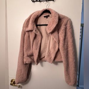 blush pink jacket